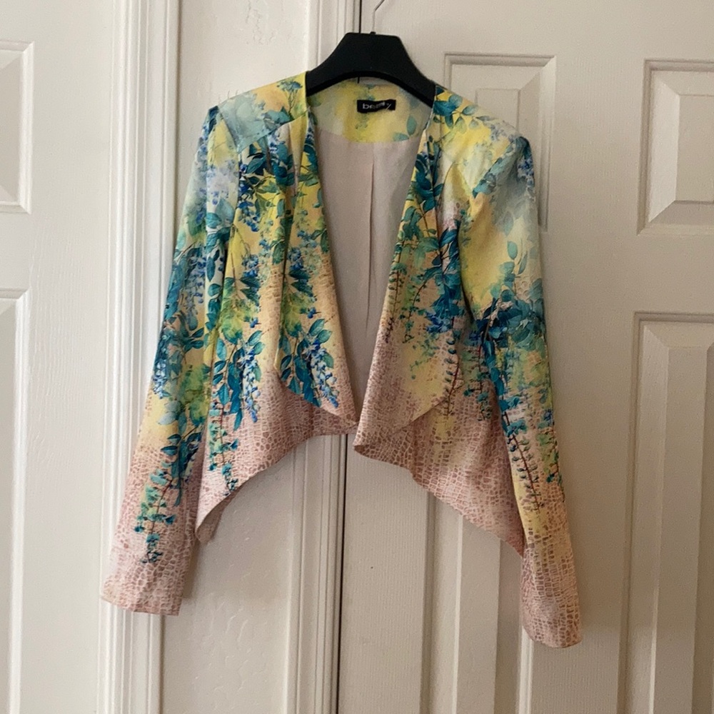 NWT Floral Open Blazer